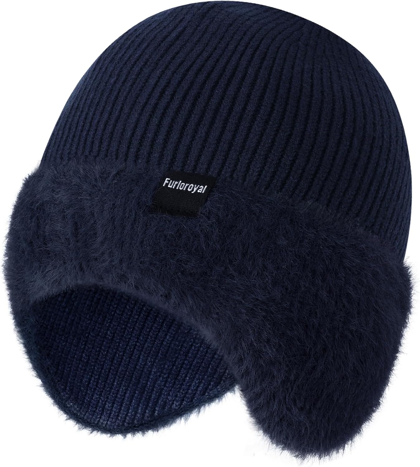 Furloroyal Fashion Knit Beanies Hats, Men Women Warm Beanie for Winter, Fleece Lined Beanie, Thermal Thick Snow Skull Cap