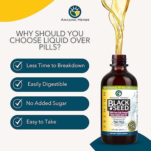 Miniatura 3 de Amazing Herbs cápsulas blandas Black Seed prensadas en frío 90 cápsulas 12008 8 1 1
