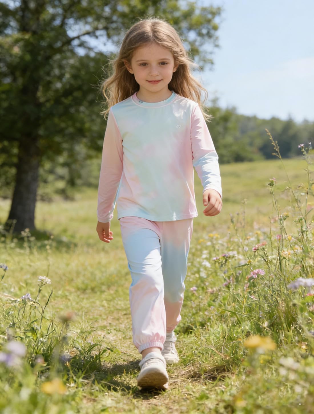 Girls Active Sun Protection Jacket Zipper Hooded Cooling Shirt 3-12Years
