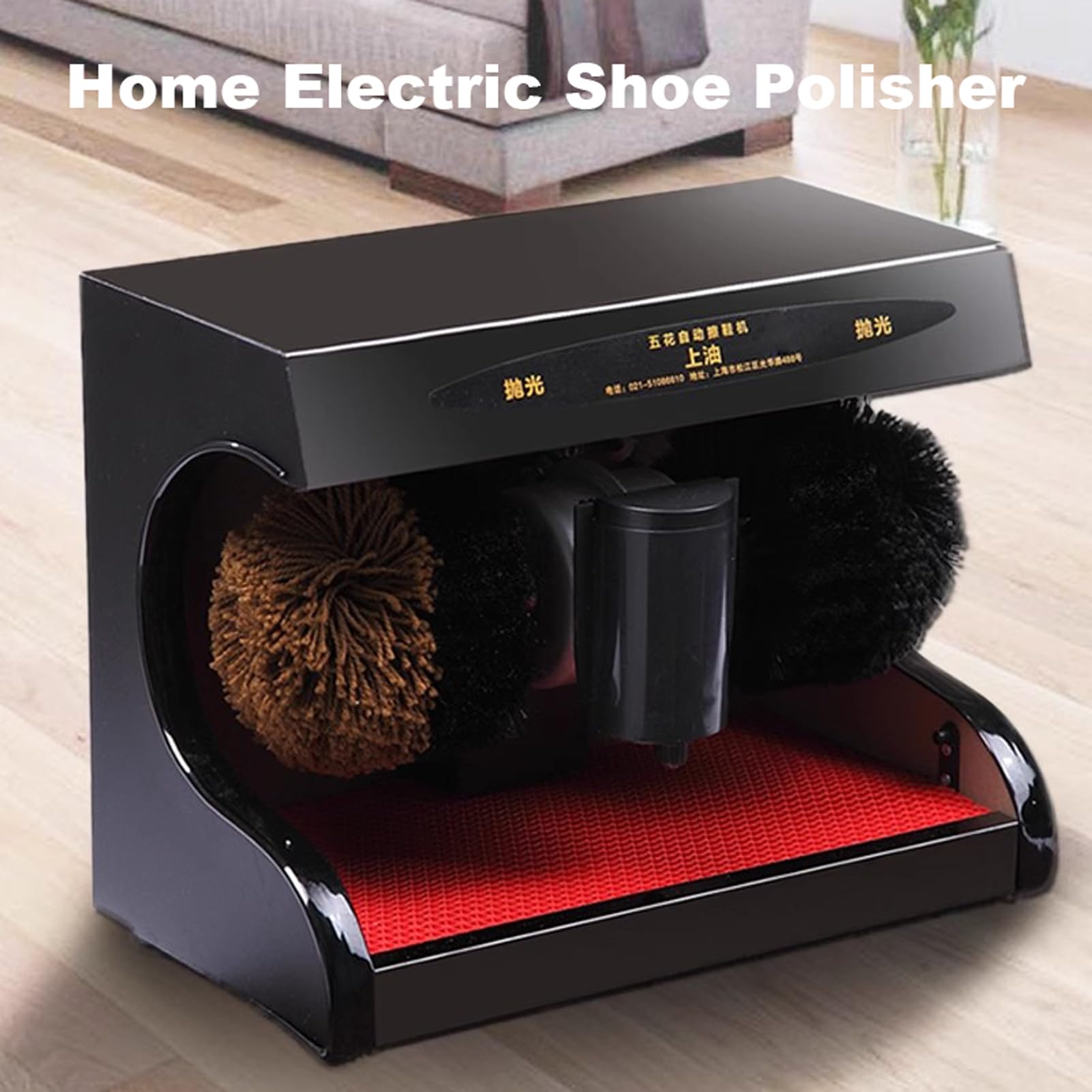 Pulidor eléctrico para zapatos, máquina automática de inducción para lustrar zapatos, uso doméstico y comercial, limpiador de brillo rápido