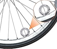 Vista 6 de Mozeat Lens Llave de radios Herramienta de ajuste de radios de bicicleta 6 en 1 Herramienta de radios para reparación de bicicletas Truing