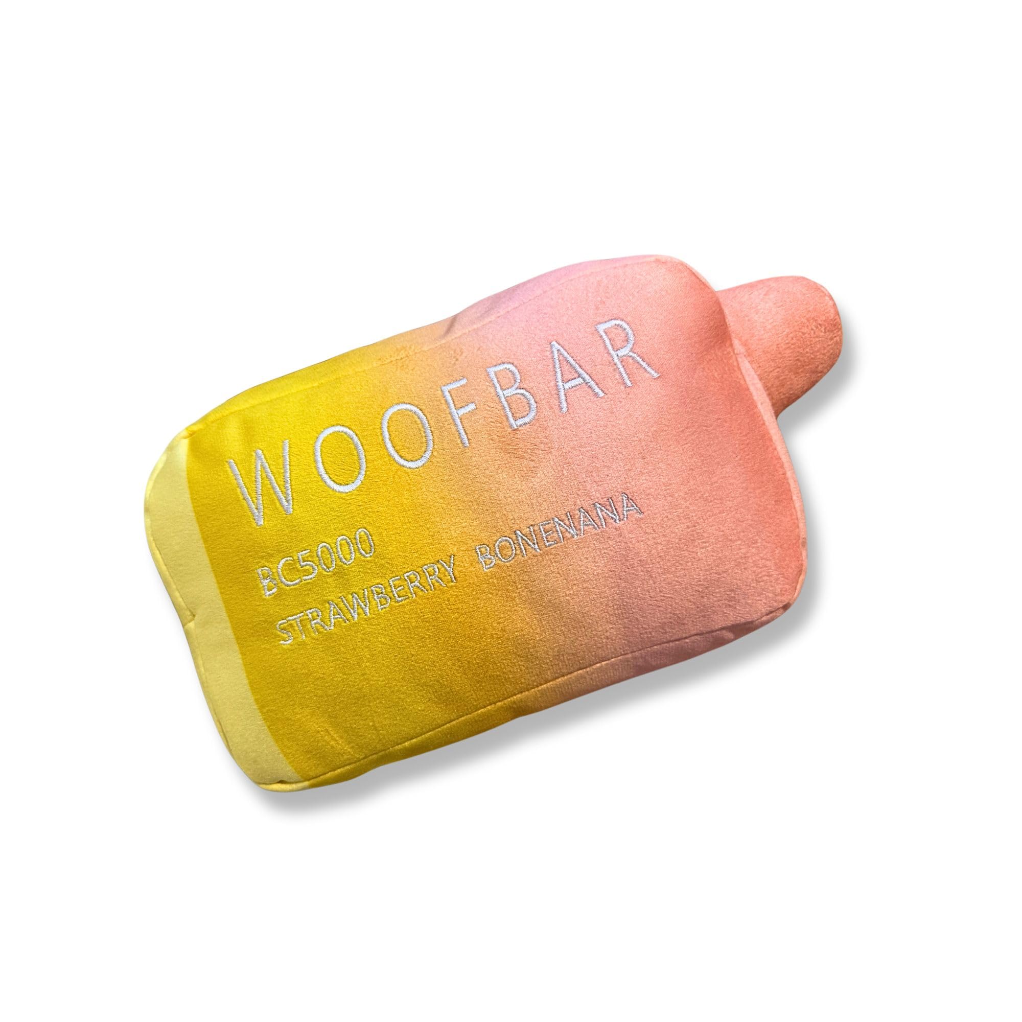 Woof Bar Plush Dog Toy - Funny Dog Toy - Vape Plush Toy