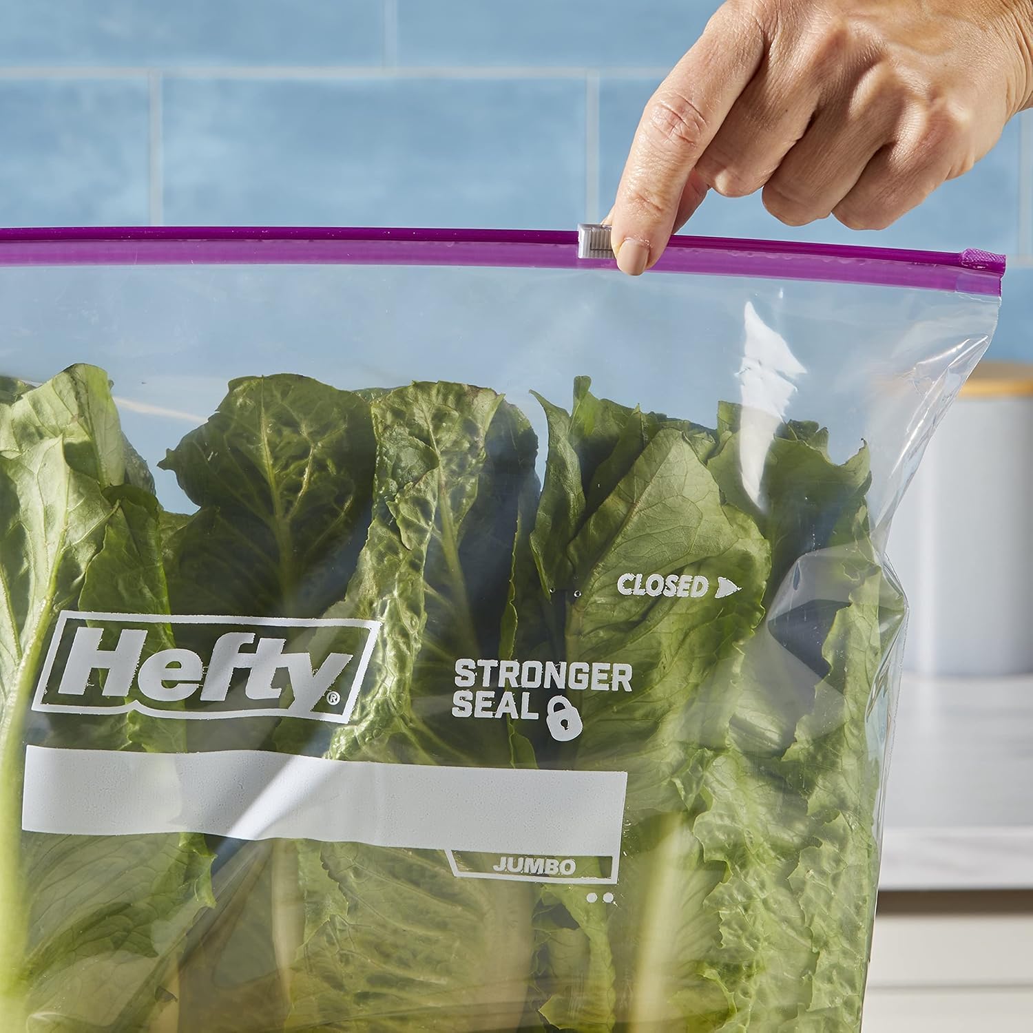 Hefty Slider Jumbo Storage Bags, 2.5 Gallon Size, 12 Count + Hefty Slider Kitchen Storage Bags, Gallon Size, 66 Count Bundle image 3