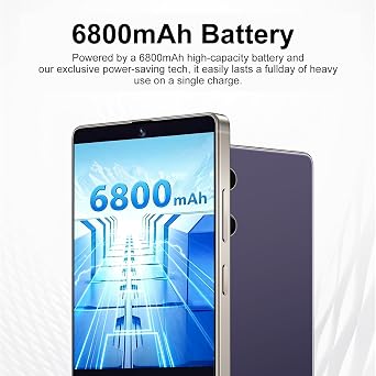 X25 Ultra Unlocked Cell Phones, 8+256GB Smartphone, Android 13.0, 5G Unlocked Phone, Long Battery Life 6800mAh, 6.9 HD Screen, Face ID/Dual SIM/GPS/US Version (Violet)