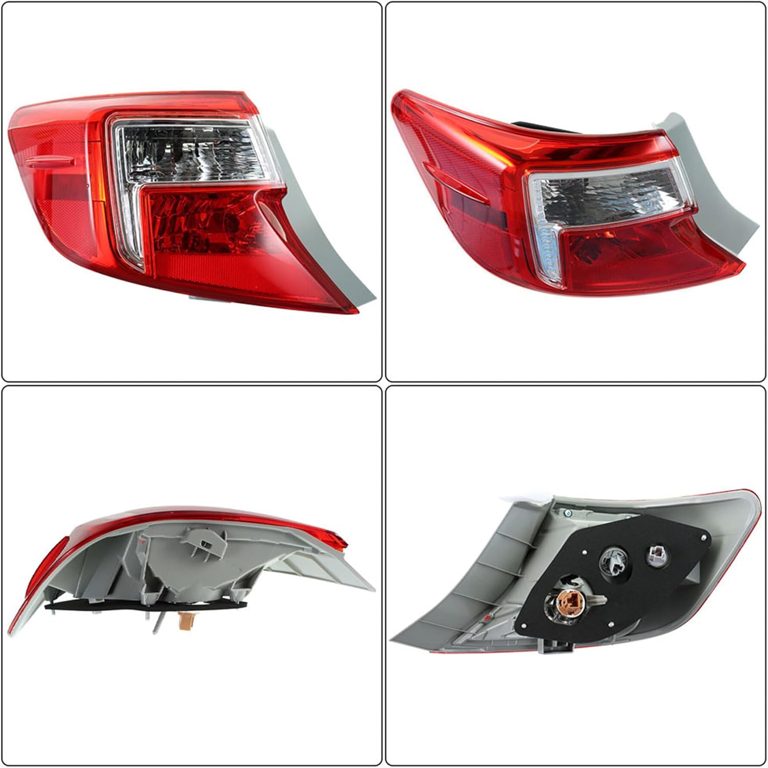 Tail Light Assembly Brake Lamp Left Driver Side Replacement for Camry 2012 2013 2014