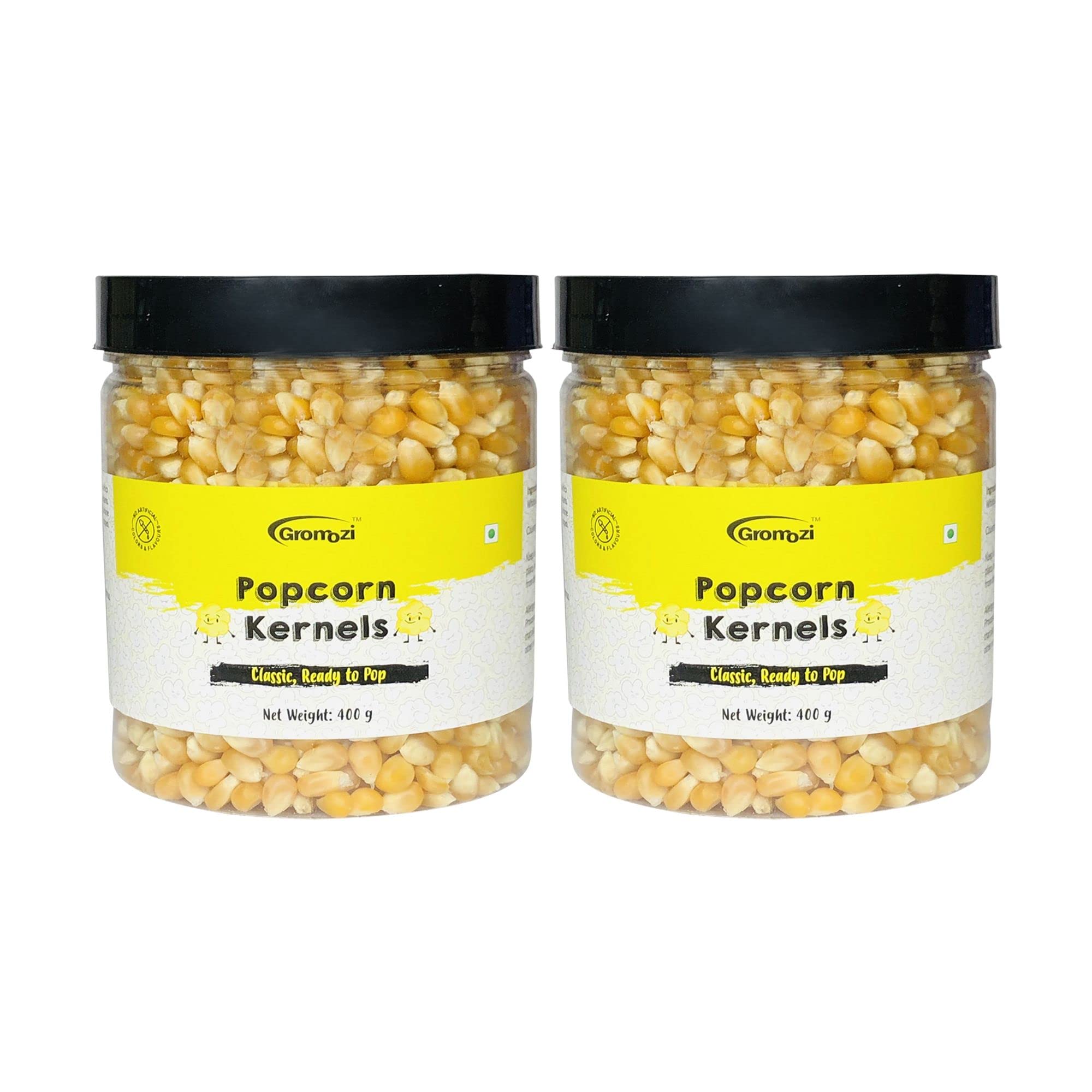 Gromozi™ Popcorn Kernels | Popcorn Seed and Popcorn Kernel | Unpopped Popcorn | Unpopped | Ready to Pop, Makes Delicious and Crunchy pop Corn - 2 x 400 Grams (800 Gram)-picture-35