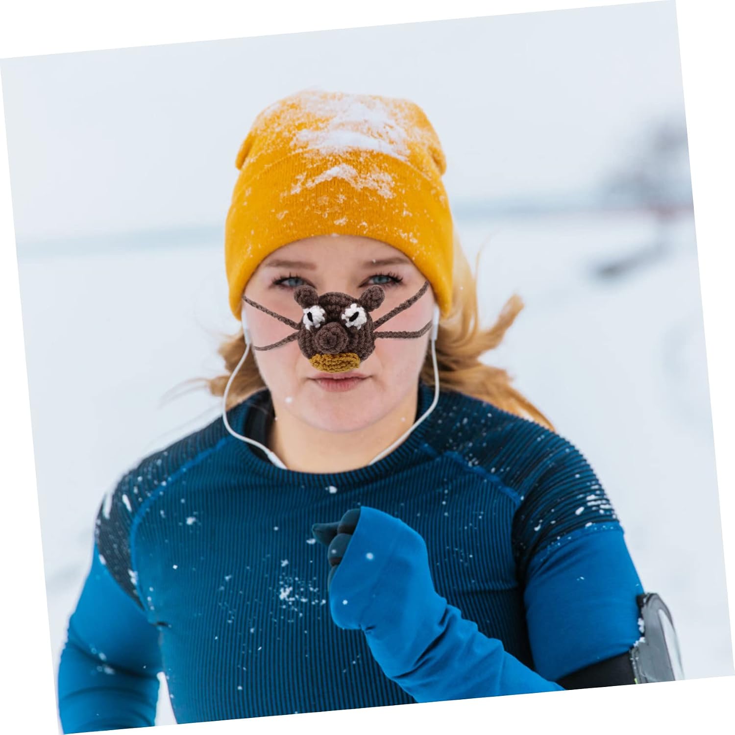 VALICLUD Reusable Outdoor Nose Cover Adorable Nose Warmer Protector for Winter Activities Lightweight Comfortable present for Friends Family for Cycling Hiking Camping and Travel