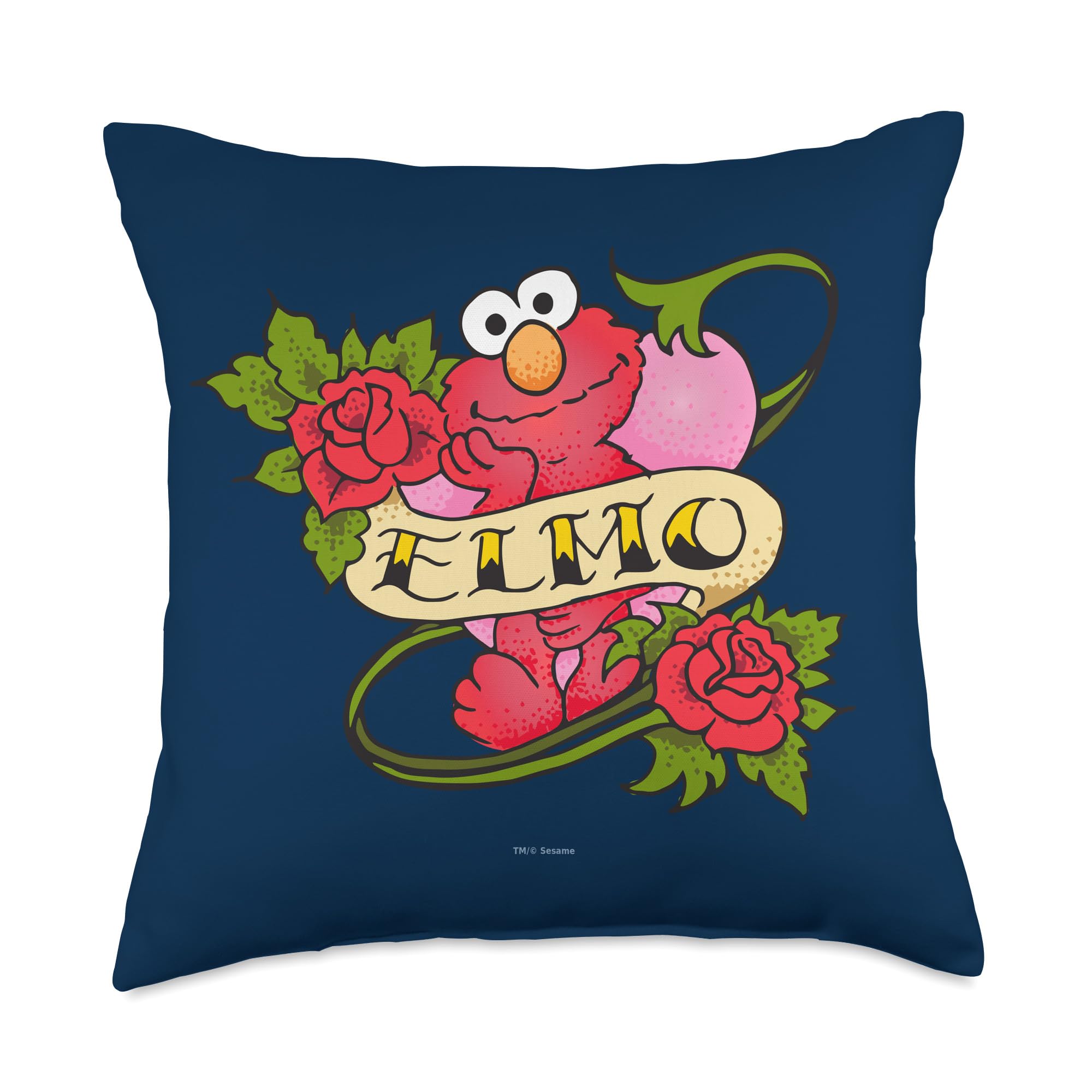 Coussin Elmo Sesame Street multicolore pour canapé salon et chambre
