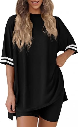 KIRUNDO 2 Piece Sets for Women Summer Lounge Set
