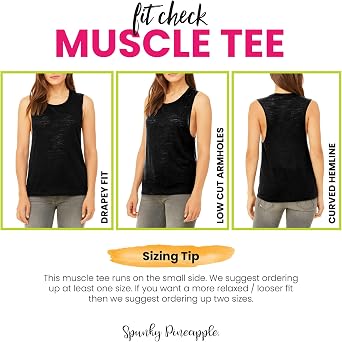 Barre Heart Women's Workout Muscle Tee - Sleeveless Active Wear, Barre Top, Funny Yoga Gym Top - Comfortable Workout Tank Top