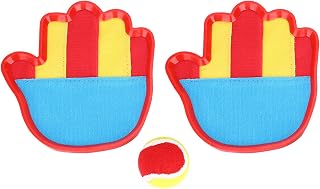 Throw Catch Game Toy, Toss Catch Game Set Racket Game Activity Ball Game Kit Glove Shape Sport Toy for Kids Children Beach Outdoor