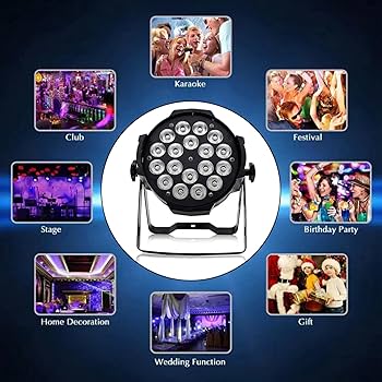 Amazon.co.jp: Frezon 200W 高輝度 18LED ステージライト RGBW