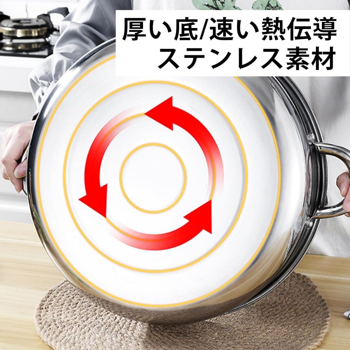 Amazon｜Kisigim ステンレス蒸し器 多層 二段蒸し器 蓋付ステンレス