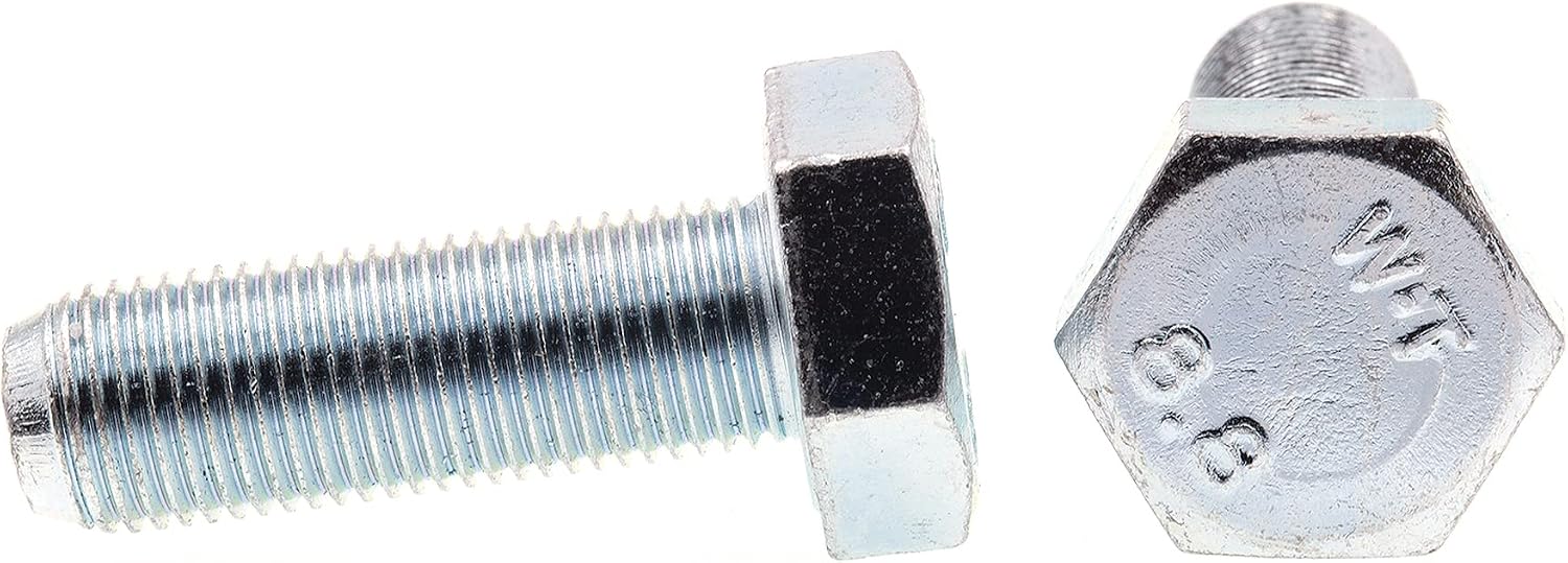 Prime-Line 9111423 Hex Head Cap Screws, Class 8.8 Metric, M10-1.25 X 45MM, Zinc Plated Steel, 10-Pack