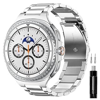 GOLDTOLUCK No Gap Stainless Steel Band Compatible with Samsung Galaxy Watch 8 7 6 5 4 Classic FE Pro Ultra 40mm 44mm 46mm 43mm 47mm 45mm 42mm Replacement Men Women Milanese Metal Elegant Casual - Amazon product rated Grade B