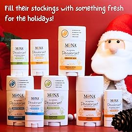 MONA BRANDS 100% Natural Deodorant for Kids | For Girls & Boys | Sensitive Skin | No Baking Soda | No Aluminum | Vegan, Non-GMO, Gluten and Cruelty free (VANILLA SPICE 1.76 Oz)