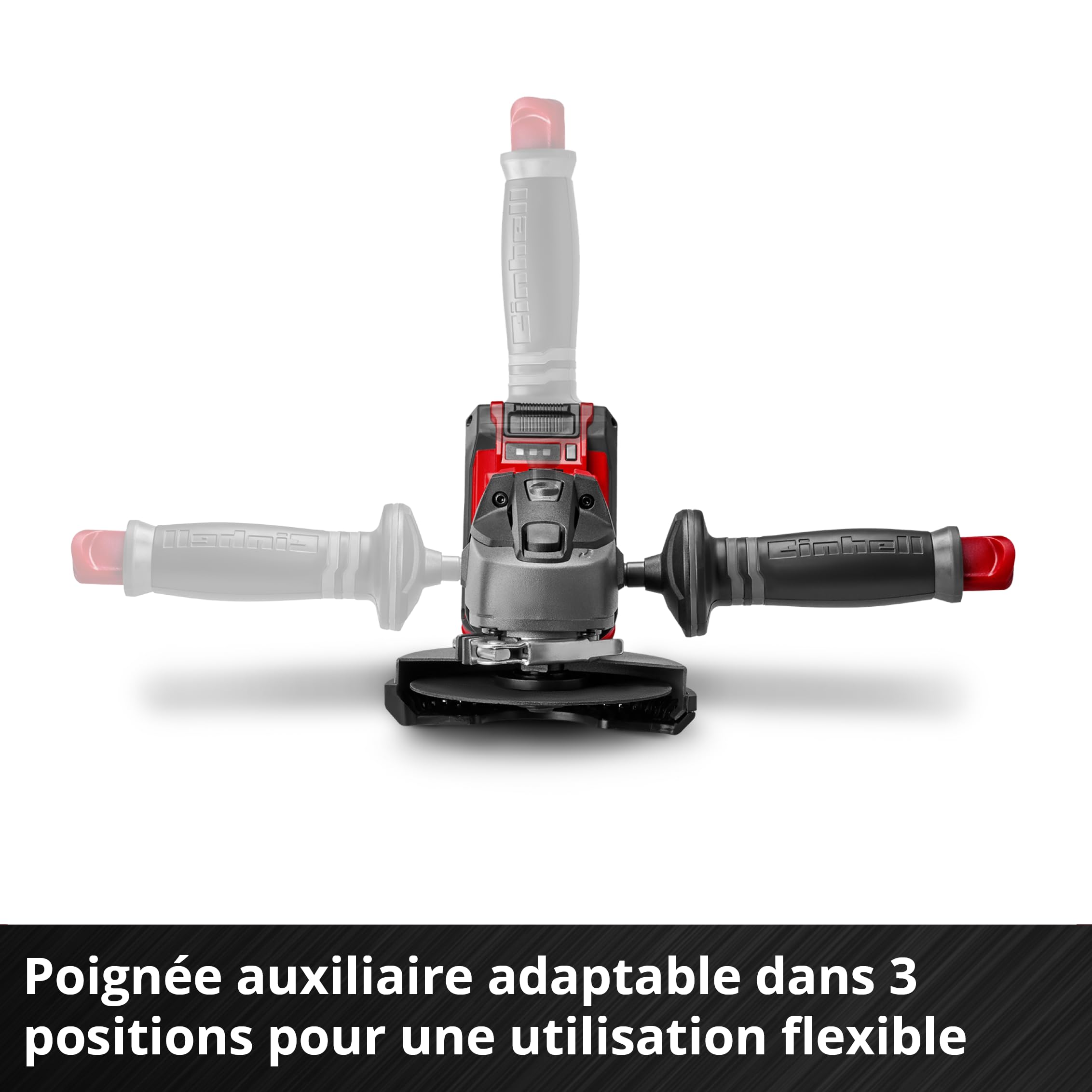 Einhell Meuleuse d'angle 115mm sans fil TE-AG 18 Li Solo Power X-Change (18V, Régime : 8500 trs/min, Profondeur de coupe : 28 mm) Livré sans Batterie ni Chargeur