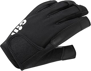 Gill Championship Sailing Gloves - Short Finger with ¾ Length Fingers - Dura-Grip Fabric, 50+ UV Sun Protection & Water Repellent