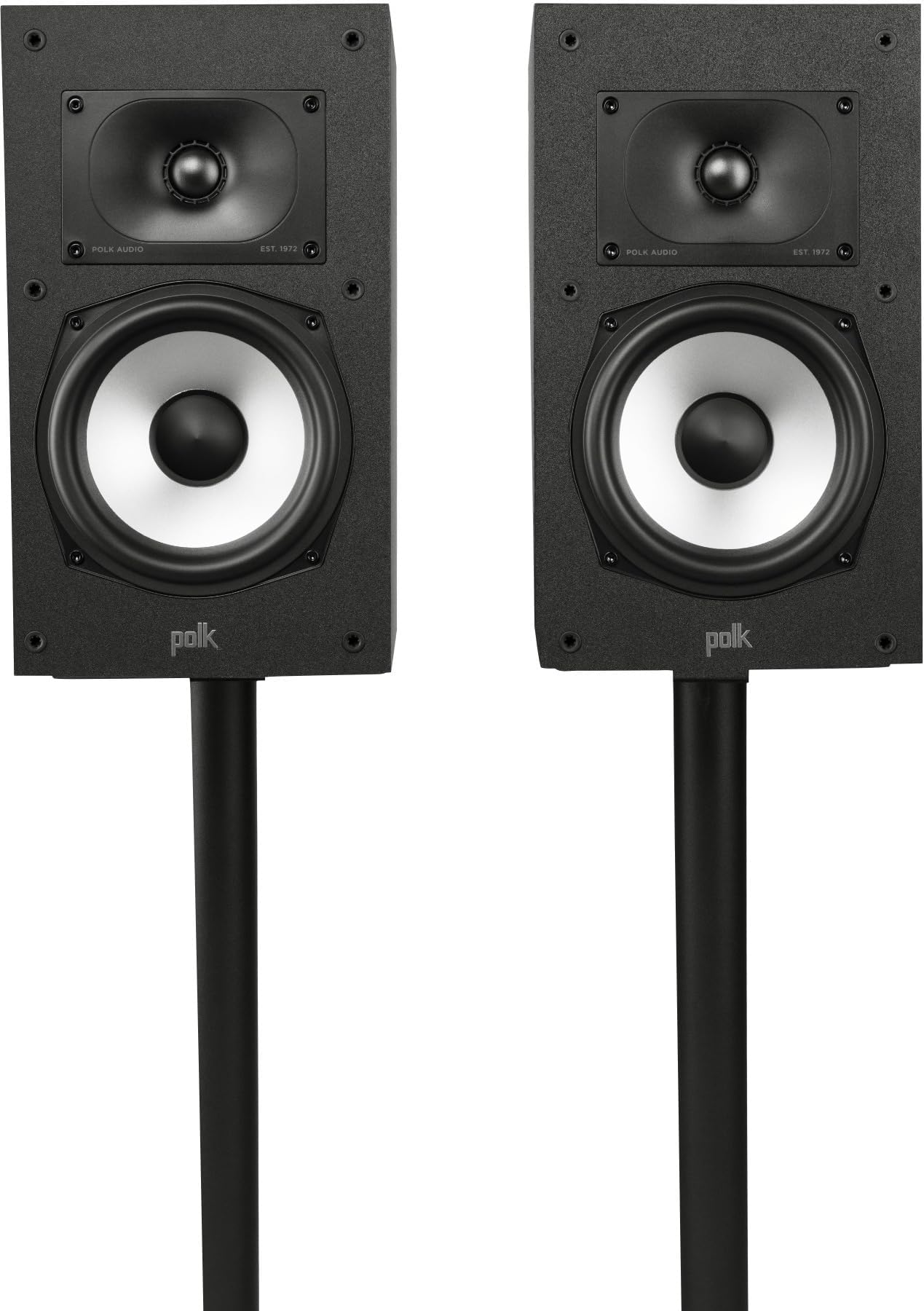 Polk Audio Monitor XT20 1" Terylene Tweeter & 6.5" Dynamically Balanced Woofer, Bookshelf Speaker (PAIR) Black