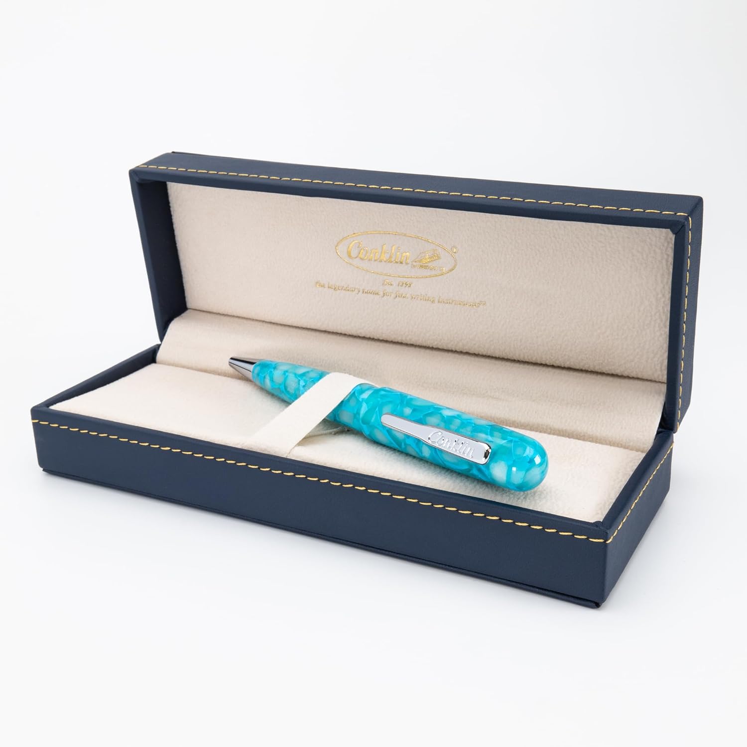 Conklin All American Gel Pen Turquoise Serenity | Luxury Gel Pen with Refillable Ink | Elegant Design, Smooth Writing, Premium Quality