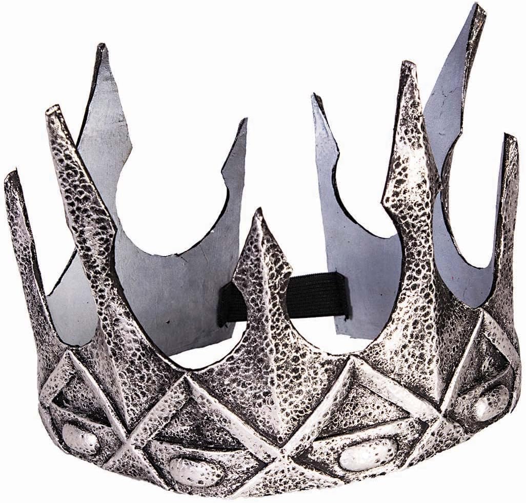 Rubies Adult Silver King's Crown, As Shown, One Size