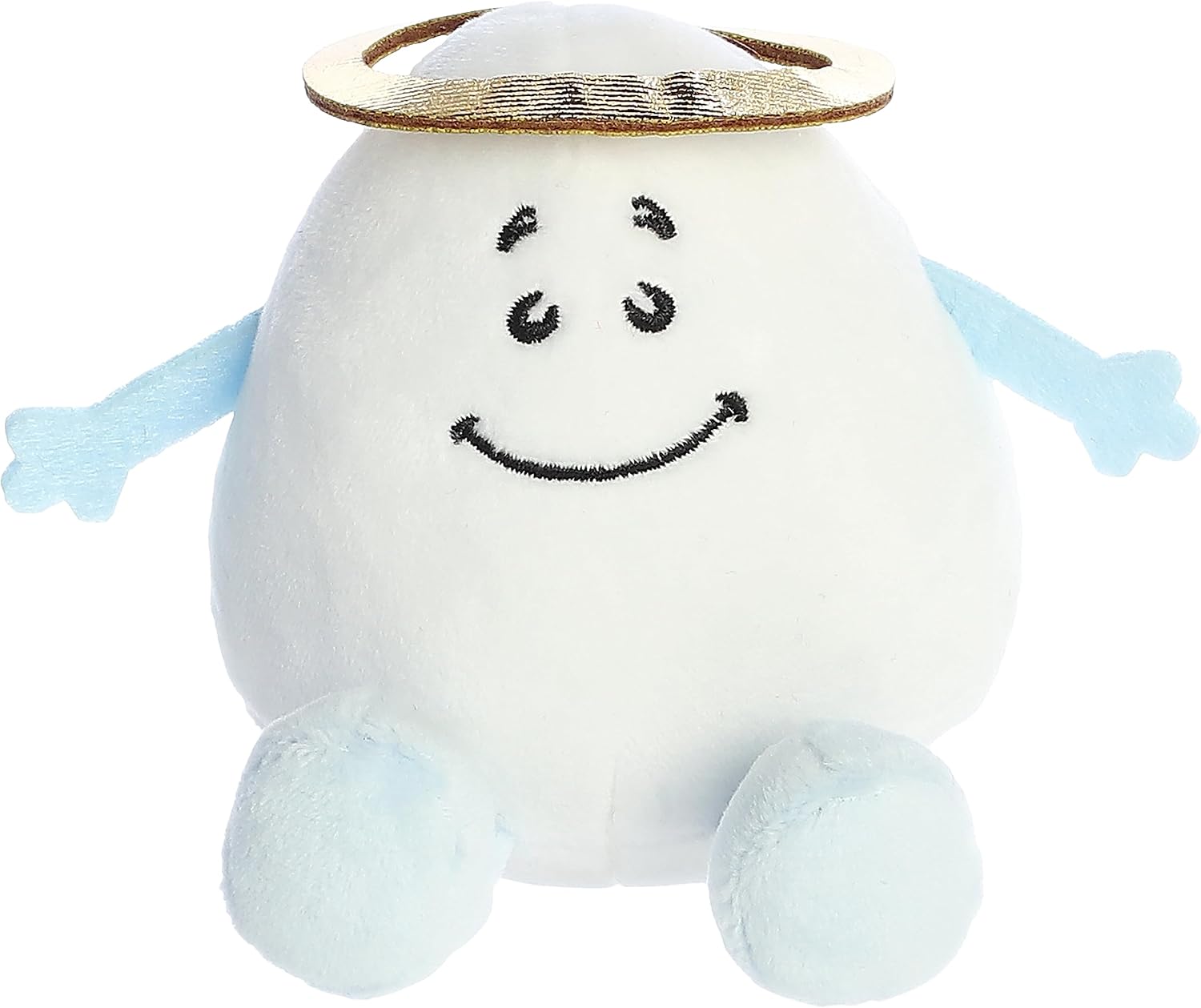 Aurora® Punny Eggspressions™ Good Egg Stuffed Animal - Humorous Wordplay - Playful Expression - White 3.5 Inches