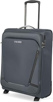 Travelite Hand Luggage Suitcase with 4 Wheels, Anthracite grey, 55 x 40 x 20 cm / 2,2 kg 2-Rad, On-board trolley with 2 wheels
