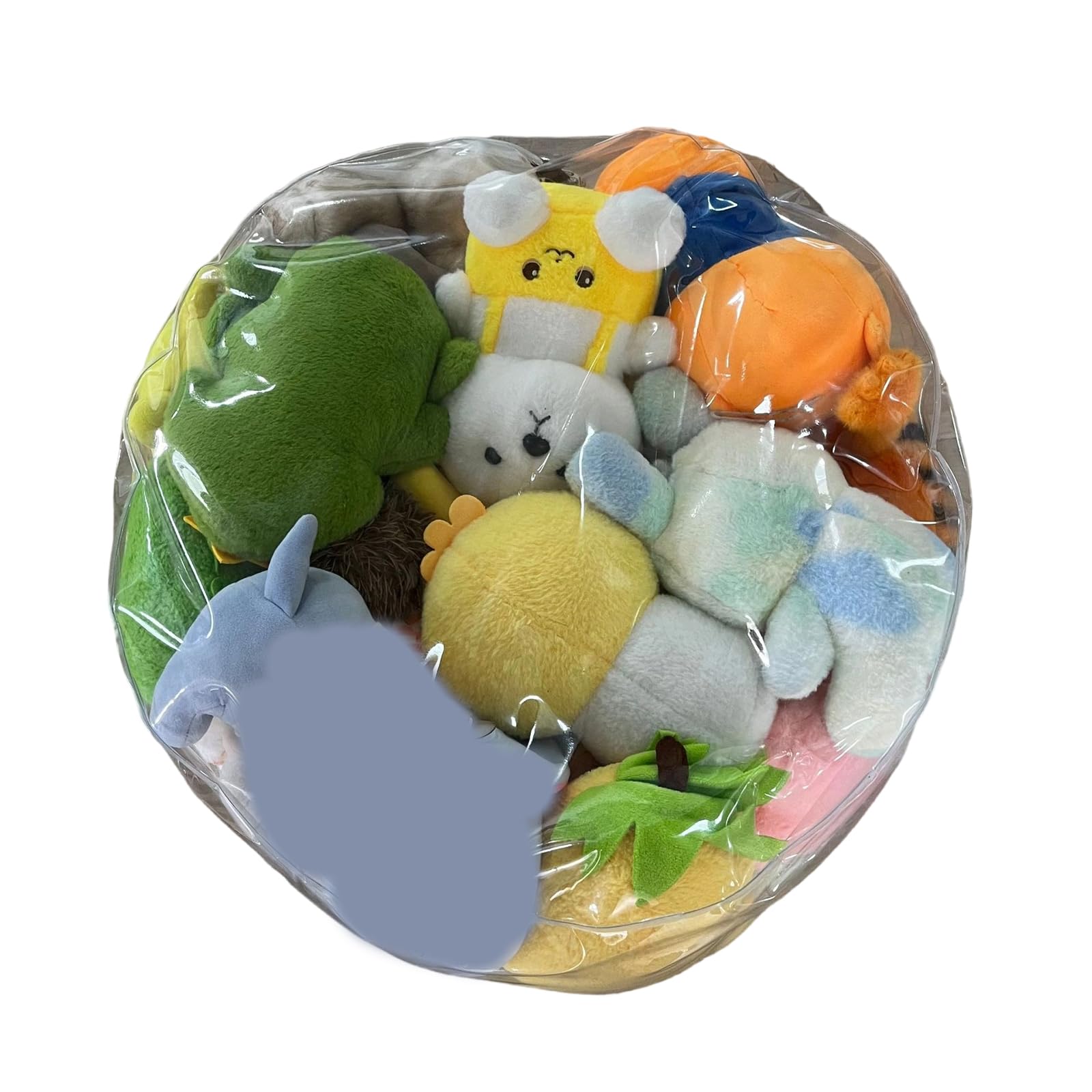 Housses de chaise et pouf transparent pour fin du désordre des peluches