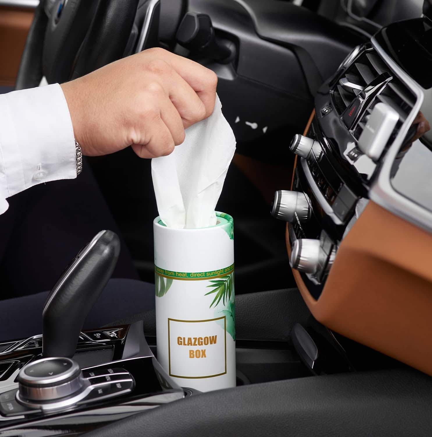 4PK Car Tissues Box for Car Cup Holder Tissues Canister Perfect Facial Tissue Travel