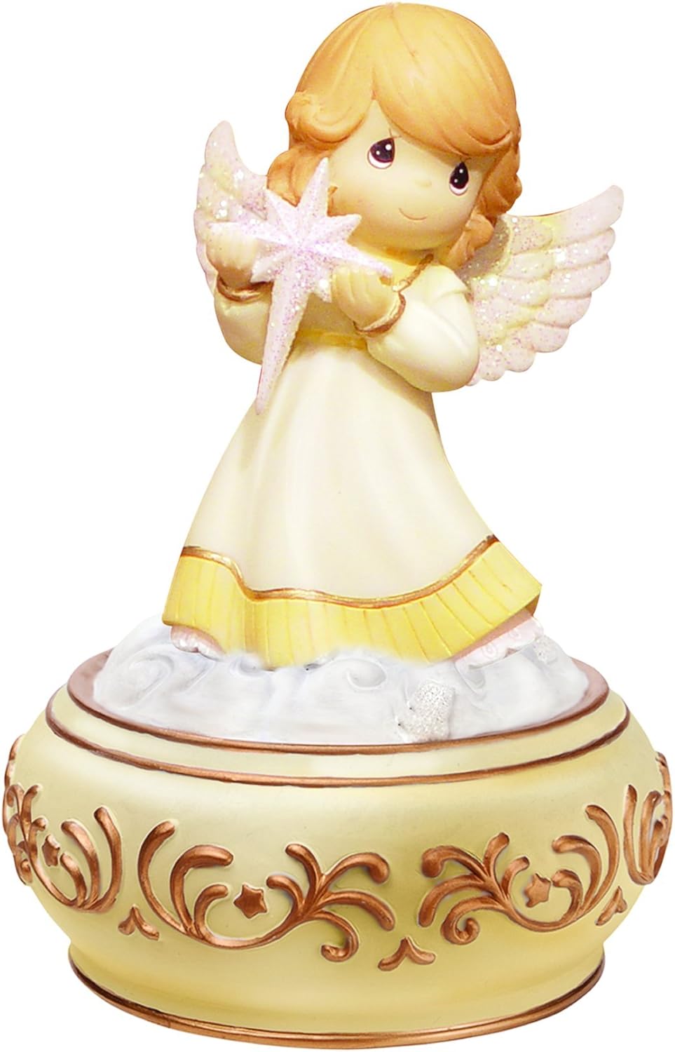 Precious Moments PWP Angel Holding Nativity Star Musical Joy to The World