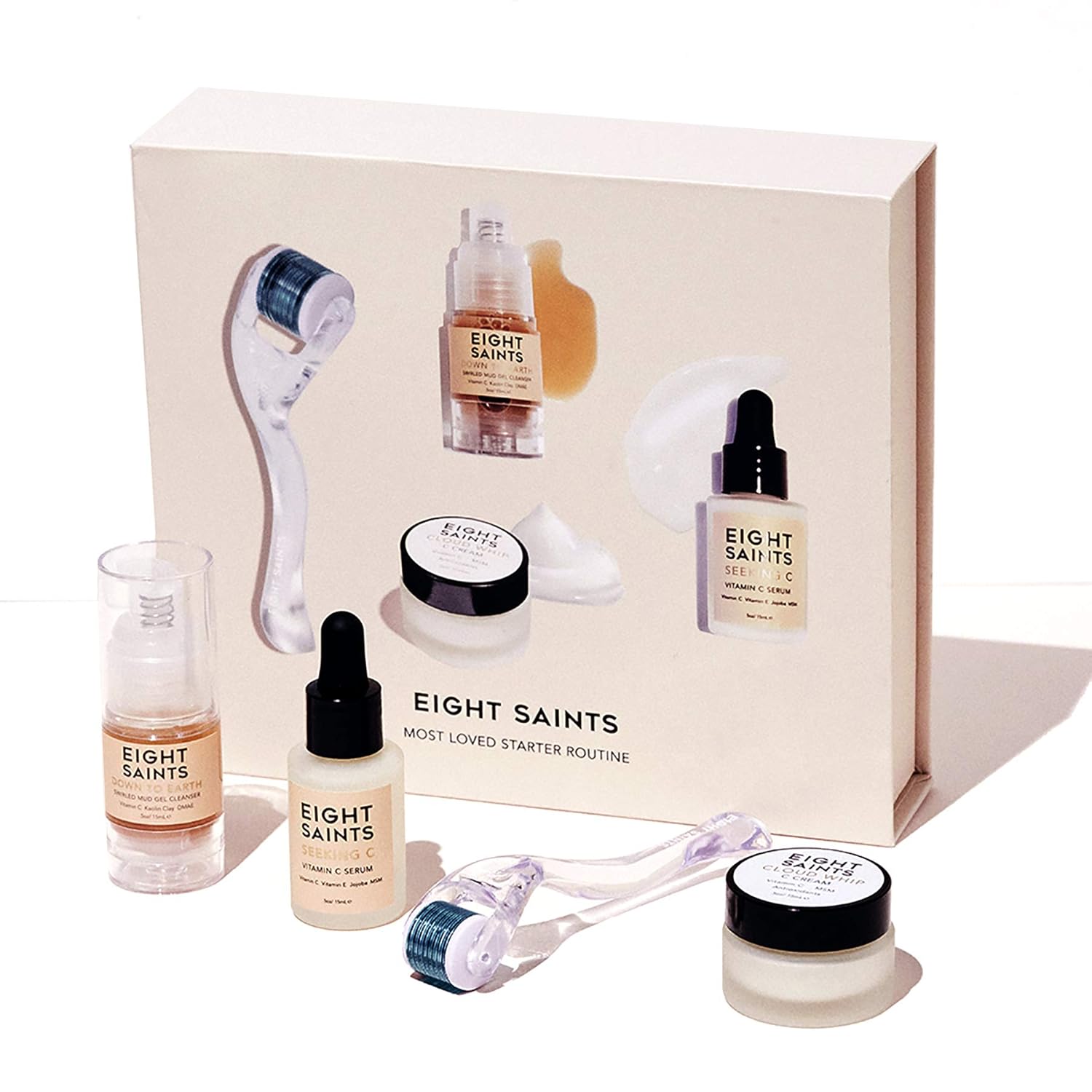 Eight Saints Skincare Most Loved Skincare Set, Face Wash, Vitamin C Face Serum, Vitamin C Face Cream, Gift Set : Beauty & Personal Care