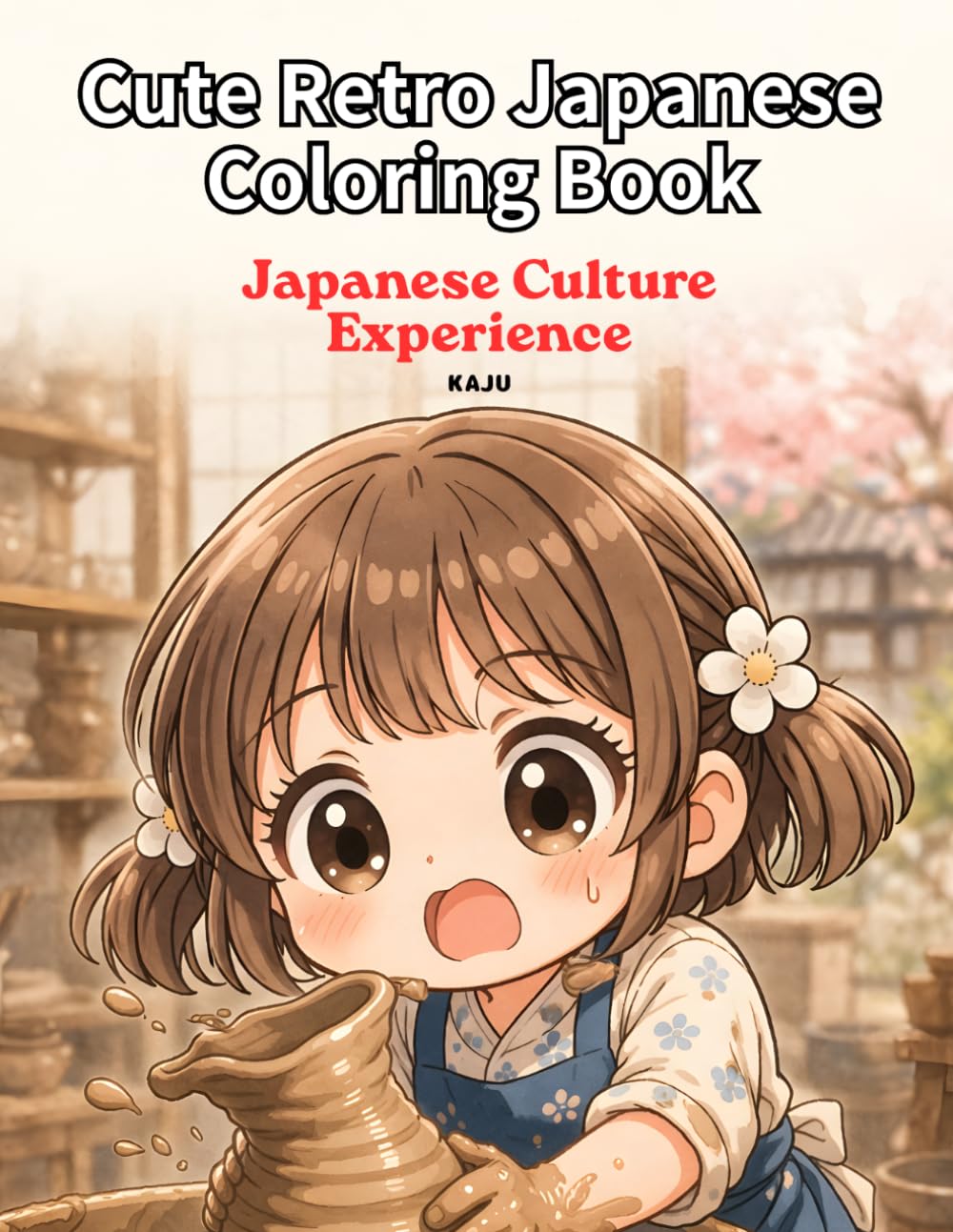 Cute Retro Japanese Coloring Book Japanese Culture Experience: Cute and Relaxing Moments of Traditional Japanese Experiences