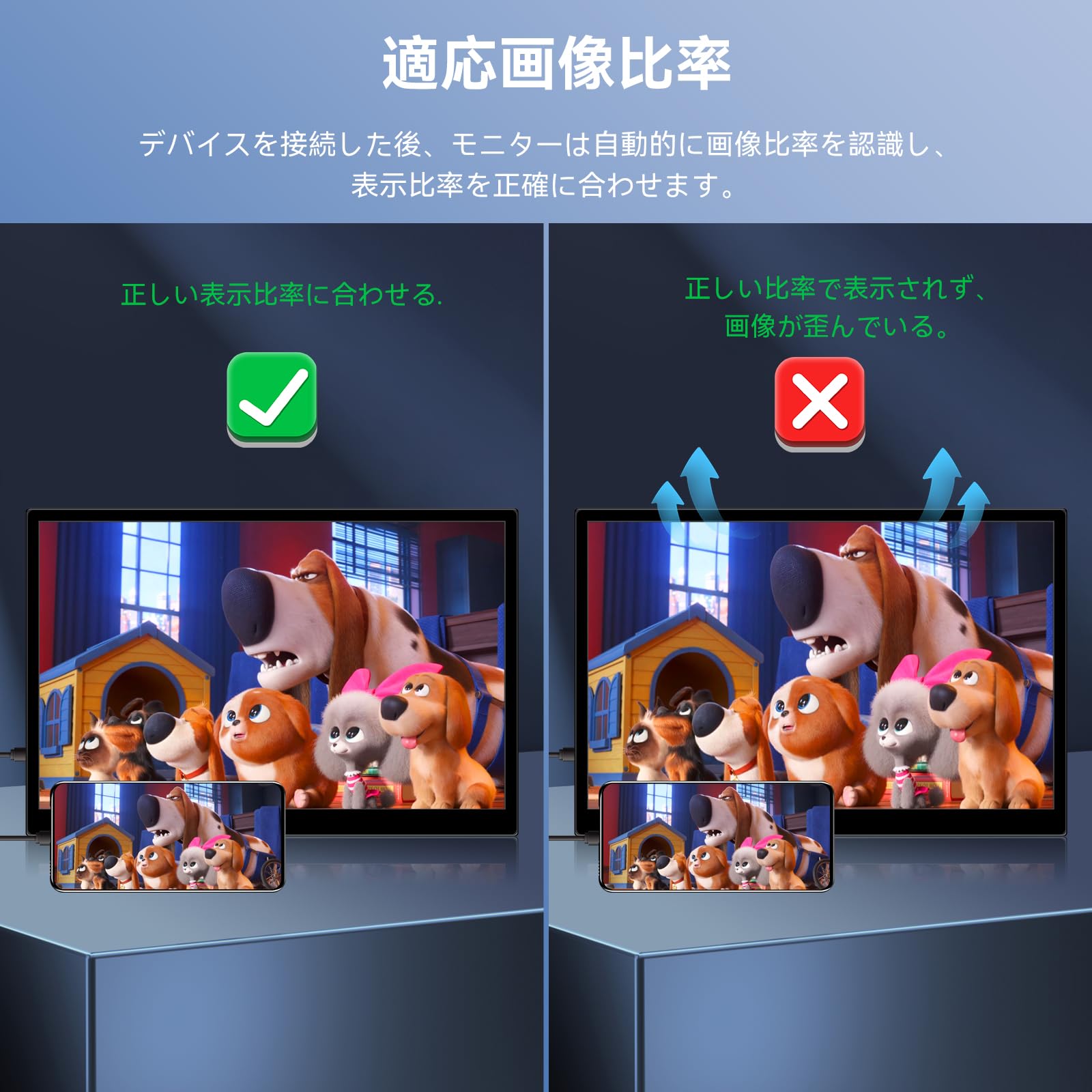 Amazon.co.jp: モバイルモニタータッチパネル、16インチ1920X1200P