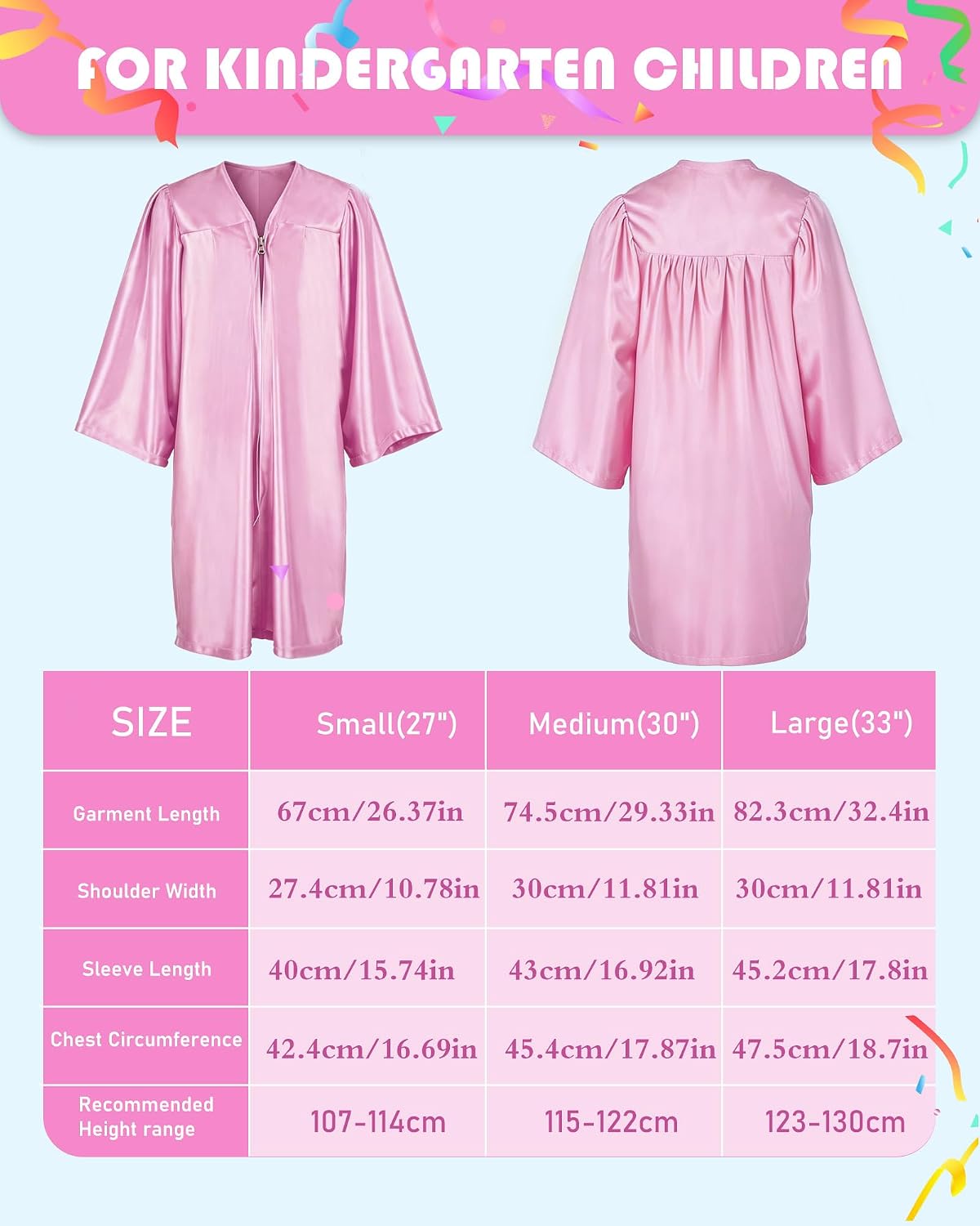 Kindergarten Graduation Cap and Gown - Kids Cap and Gown with Stole and Certificate for 2026 Preschool Graduation