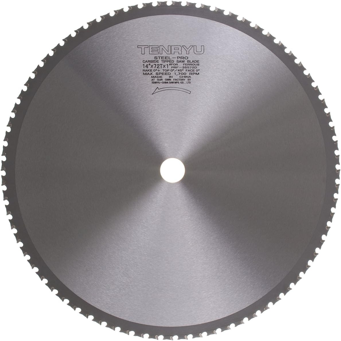 Tenryu PRF-35572D 14" diameter 72 Tooth TCG Grind Metal Chopsaw