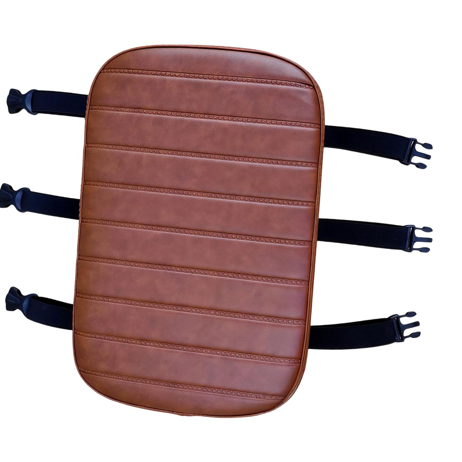 Coussin de Selle Arrière de Vélo Manned avec Rembourrage en Mousse épaisse, en Cuir PU, Conception Robuste à Trois Sangles, Remplacement de Selle Univ