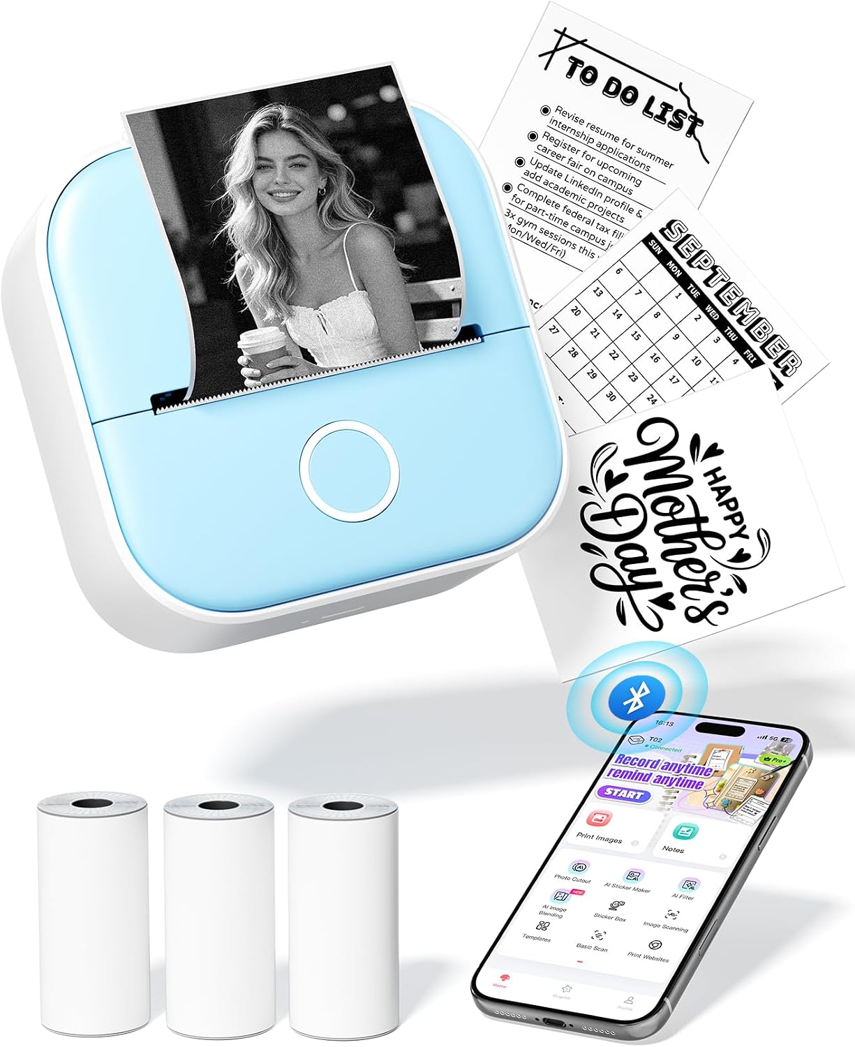Hand Sticker Machine Printer Amazon.com: Ponek T02 Mini Sticker Printer, Sticker Maker Machine for ...