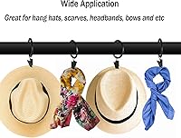 Vista 5 de 100 piezas de anillos de cortina con ganchos de clips de 1.26 pulgadas, anillos de cortina de acero inoxidable mate a prueba de óxido para soporte