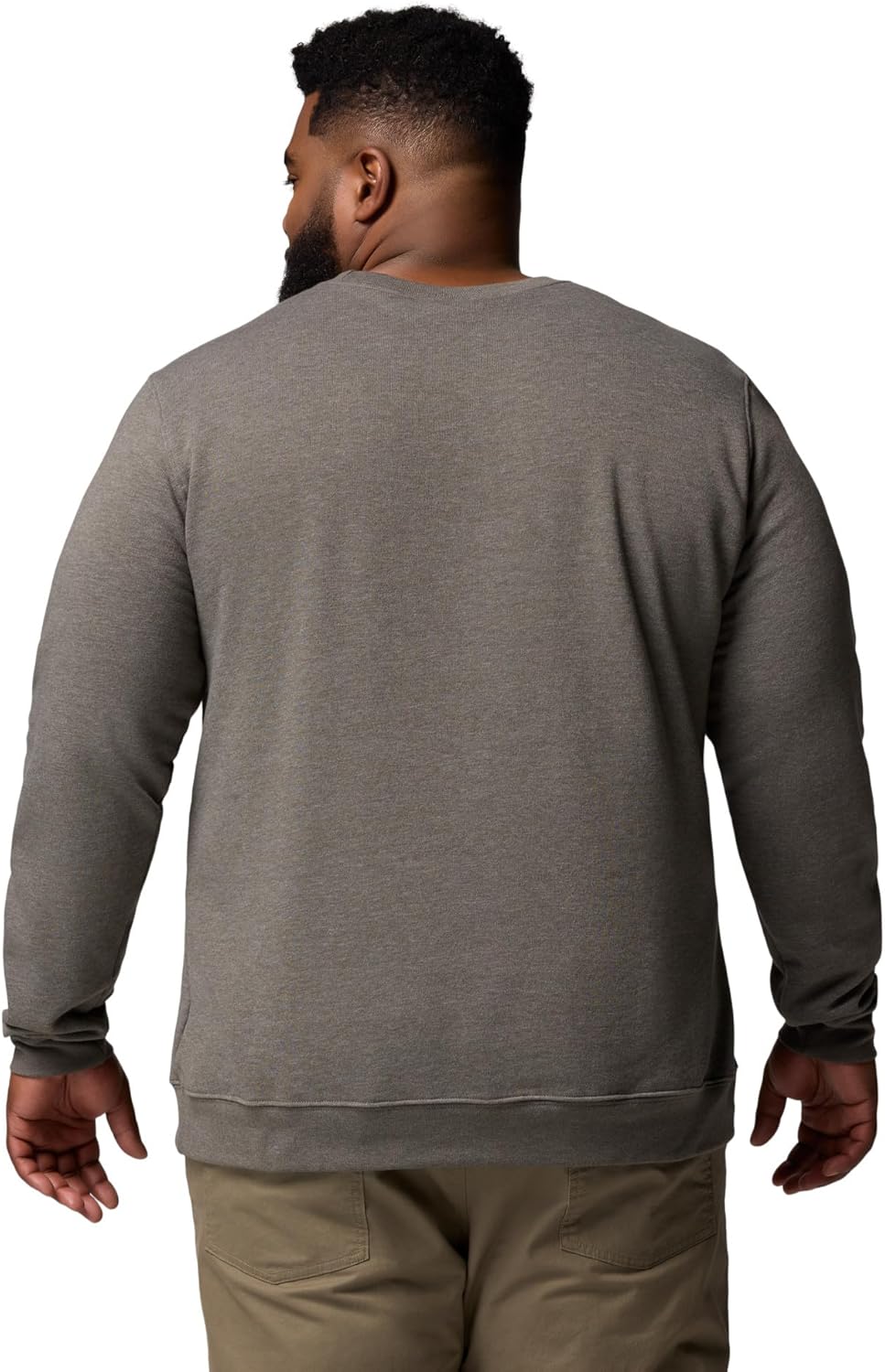 Columbia Mens Trek Crew, Charcoal Heather/Boxy Brand, X-Large Tall - Image 6