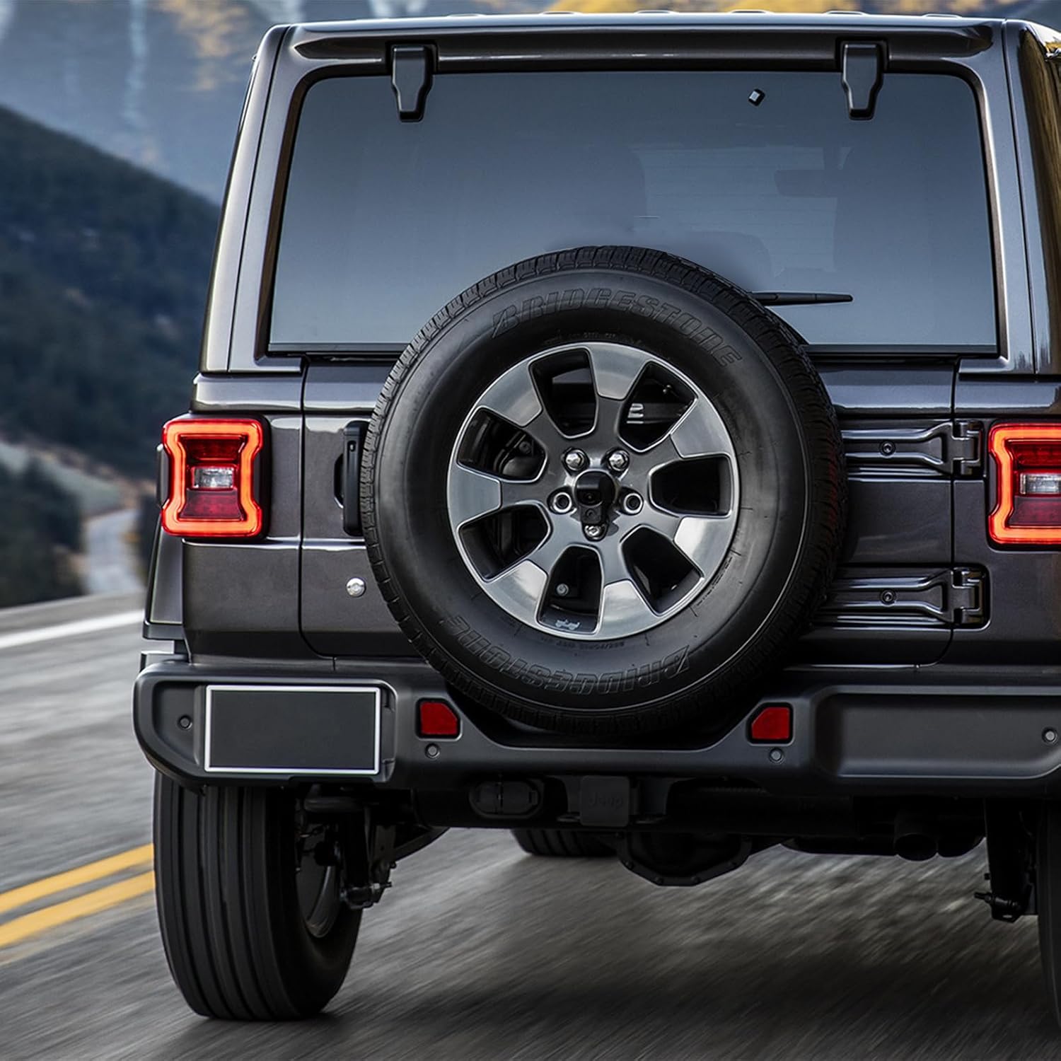 Adjustable jl Spare Tire Carrier Composition 2018 2019 2020 2021 2022 2023 2024 (Includes 4XE Models) Jeep Wrangler JL JLU 2/4 Doors with Camera Slot (Without Camera) Up to 40 inch