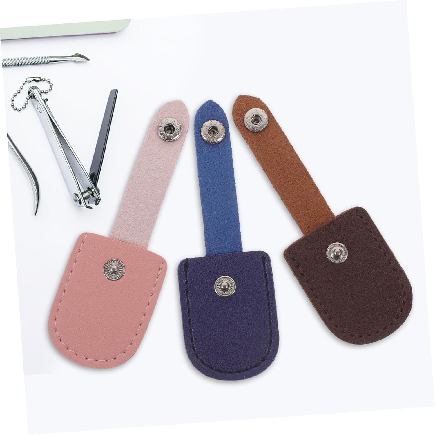 Didiseaon 3pcs Cuticle Scissors Protector Professional Pedicure Tools Cover Manicure Nail Supply