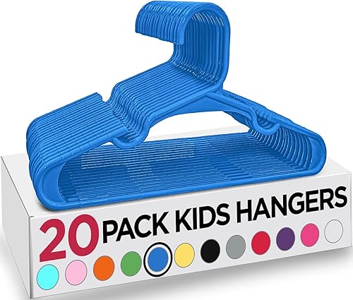 Vista 74 de Utopia Home Paquete de 40 perchas para niños, perchas de plástico de 11.5 pulgadas para armario, perchas para ropa y colgador infantil para armario