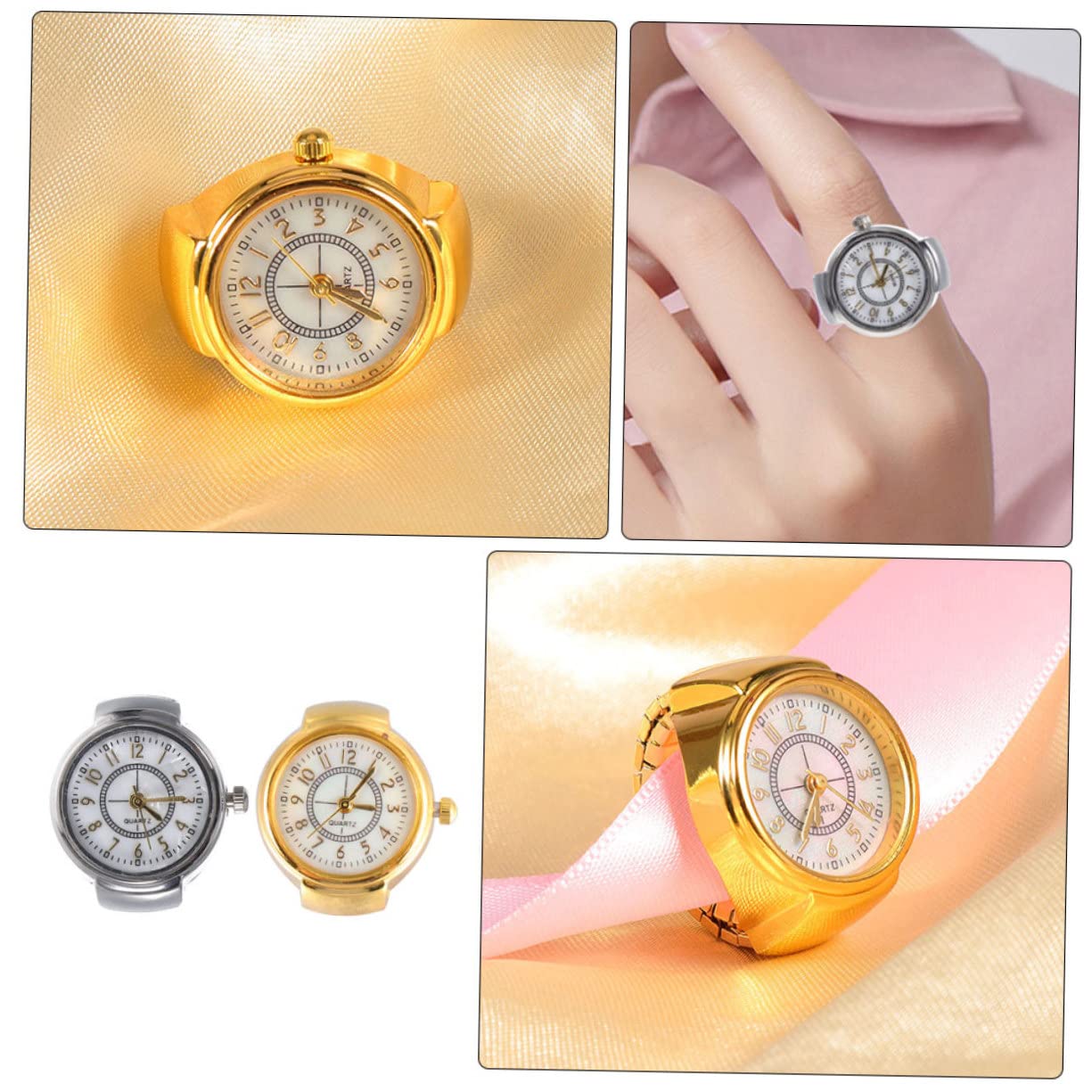 SOIMISS 10stücke Uhr Für Finger Silberzifferblatt Modische Damen Und Herrenaccessoires Langlebig Und Verschleißfest Perfektes Für Jeden Anlass