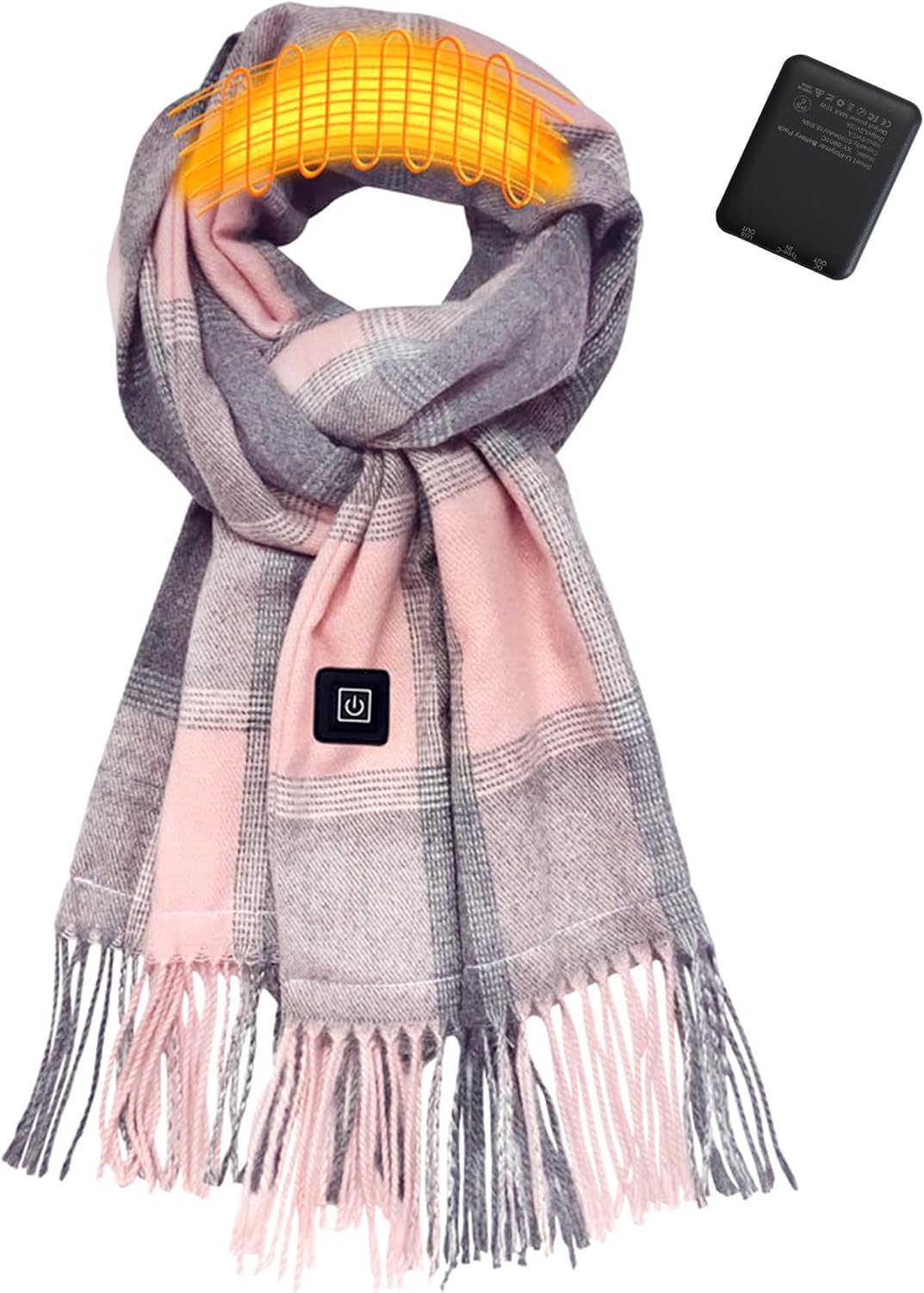 Heated Scarf for Women Rechargeable, Electric Heating Scarf with 3 Temperature Levels, Christmas Gifts for Women