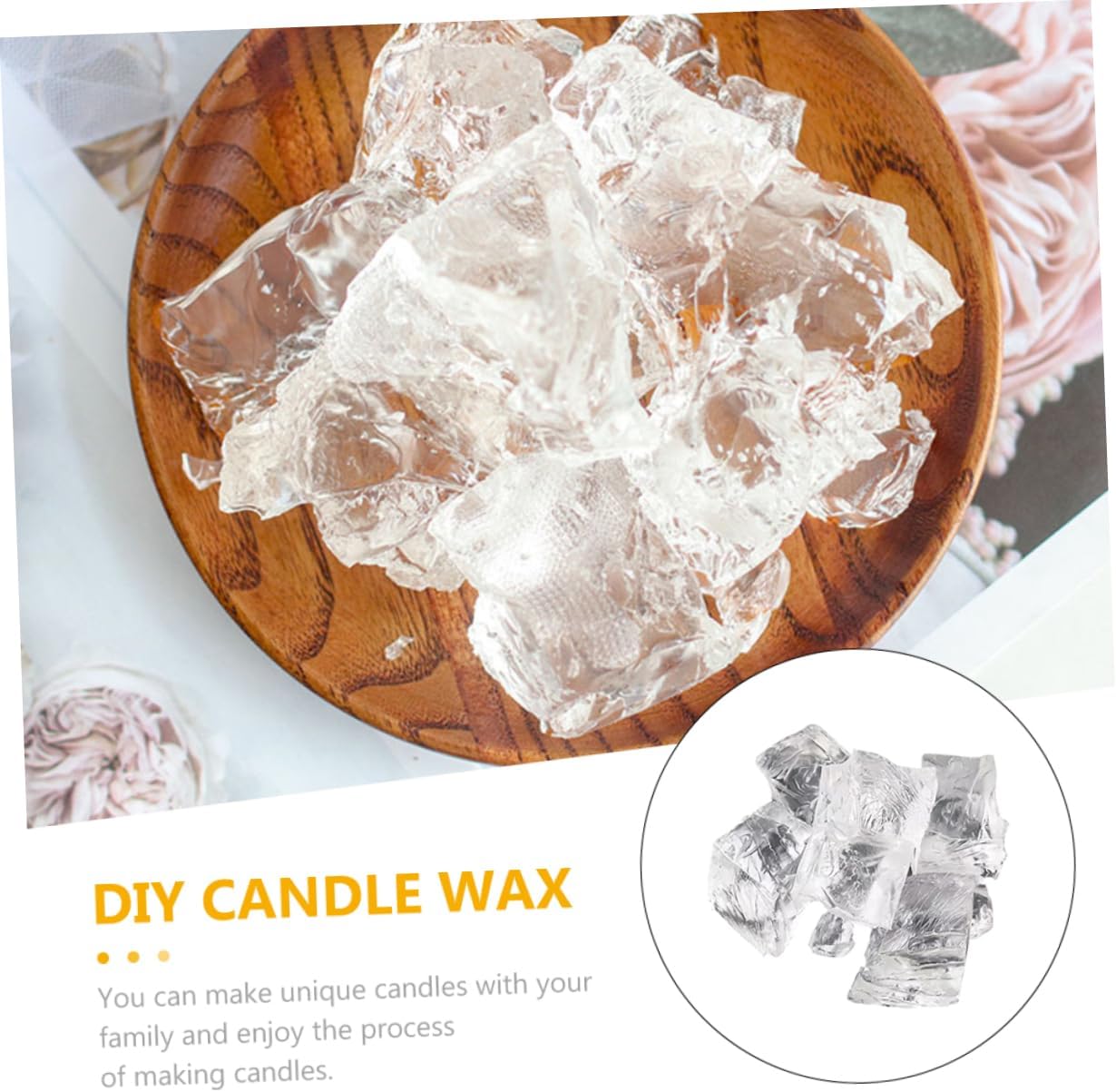 ARTIBETTER 1bag Candle Making Wax Natural Transparent for Crafts for Candle Projects to Use for Creative Activities