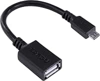 ADAPTADOR OTG MICRO USB PARA USB 2.0 15CM PRETO CONEXAO COM CELULARES SMARTPHONES TABLETS - PAMUP-15 - PCYES