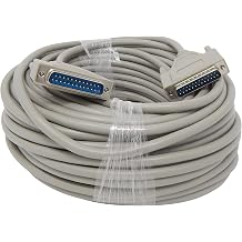 Your Cable Store 100 Foot DB25 25 Pin Serial Port Cable Male/Male RS232