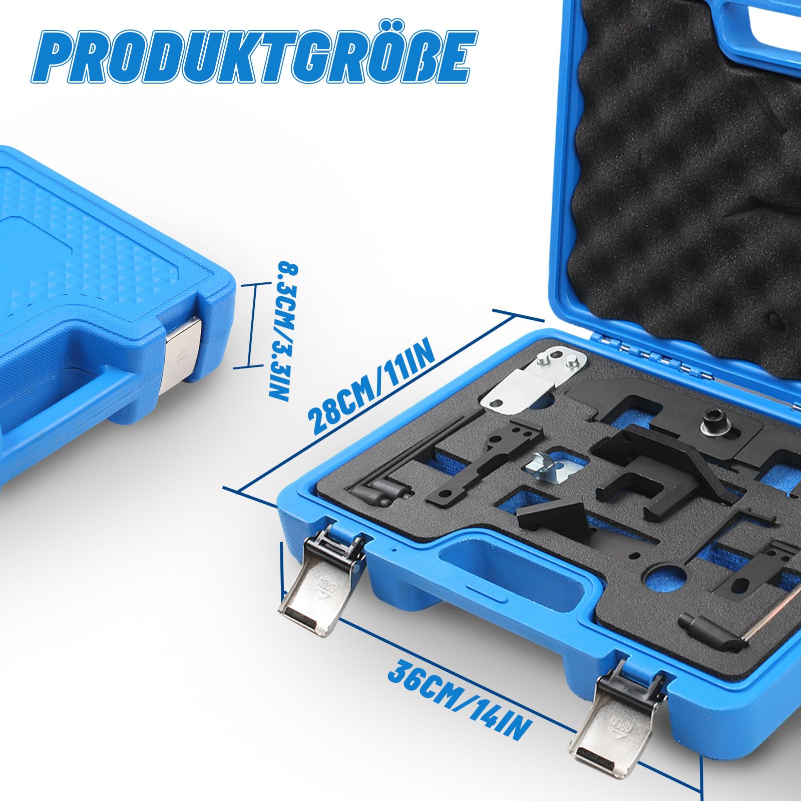 Kit di strumenti per la distribuzione del motore, strumento cinghia di distribuzione compatibile con Peugeot Citroen DS Opel Motor 1.2, GDI Pure Tech Benzin EB2 109-2C, 109-2D, 0109-2B, G-0109