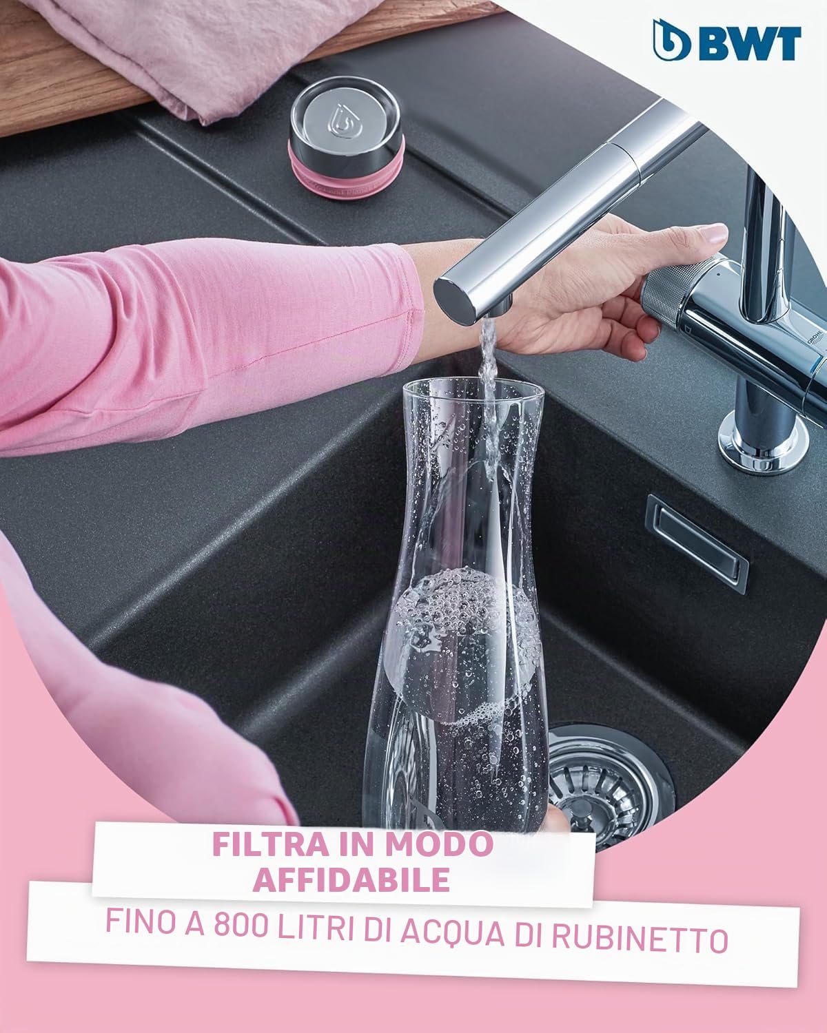 BWT MyAQUA Protect Cartuccia del filtro | Cartuccia del filtro dell'acqua | filtra Cloro, Piombo e Rame Mixxo, AQA drink e MyAQUA Testine filtranti
