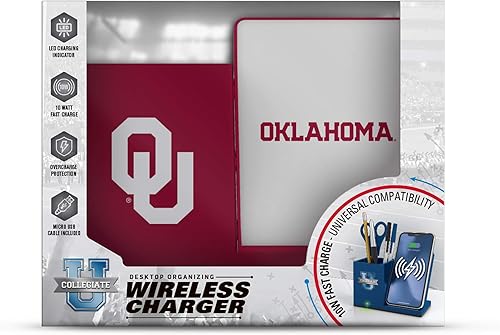 Miniatura 44 de SOAR NCAA - Soporte de carga inalámbrico unisex para teléfono celular y organizador de escritorio